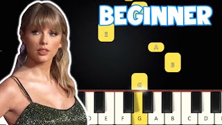 You Belong With Me  Taylor Swift  Beginner Piano Tutorial  Easy Piano [upl. by Aij]