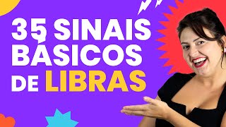 35 SINAIS DE LIBRAS BÁSICOS MAIS USADOS LÍNGUA DE SINAIS [upl. by Armil]