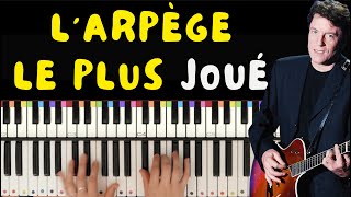 Apprendre larpège le PLUS joué en chansons françaises au PIANO [upl. by Aisena526]