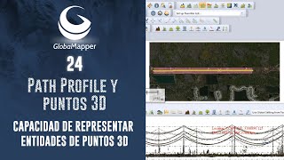 Path Profile y puntos 3D Global Mapper 24 [upl. by Romola]