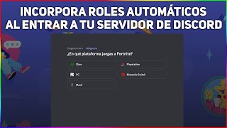 Roles Automáticos Al Entrar A Tu Servidor De Discord [upl. by Guildroy751]