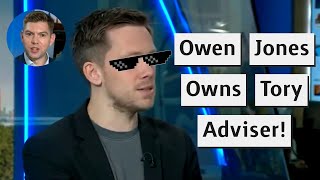 Owen Jones Owns Former Michael Gove Adviser Over Strikes [upl. by Anaile181]