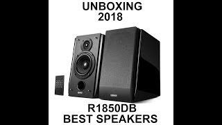 Unboxing EDIFIER R1850DB  MELHOR SOM 20 DO MERCADO 2018 [upl. by Tannenwald471]