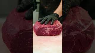 How To Cut Beef Sirloin Tip Roasts butcher beef meat [upl. by Necila674]