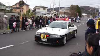 【箱根駅伝2014】もうひとつの箱根駅伝・快走！スカイラインGTR R33型パトカー [upl. by Ahtilat]