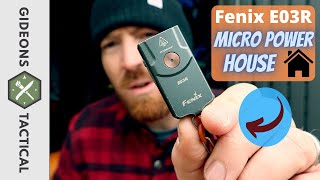 Why Carry A Keychain Light Fenix E03R Micro Power House [upl. by Nellad]