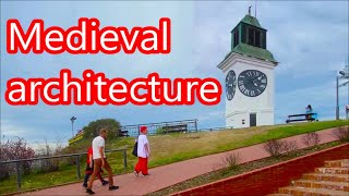 Medieval underground tunnels Novi Sad Serbia The clock tower on the Petrovaradin fortress Mountain [upl. by Gerita]