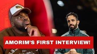 Ruben Amorims First Interview as Manchester united HEAD COACH [upl. by Sillig715]