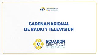 ECUADOR DEBATE 2023 SEGUNDA VUELTA  DEBATE PRESIDENCIAL [upl. by Divad]