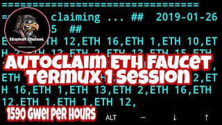 Formasi AutoClaim ETH Faucet via Termux [upl. by Hpesoj169]