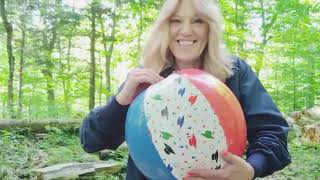 Beach Ball Inflatables At the Beach amp in the Woods [upl. by Nilcaj146]