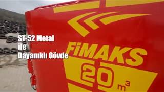 FIMAKS 20 M3 DİKEY ÇİFT HELEZON YEM KARMA MAKİNESİ  20 M3 DOUBLE AUGER VERTICAL MIXER FEEDER [upl. by Harley]