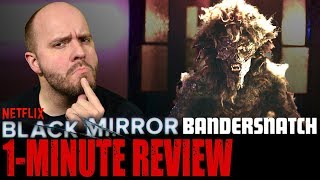 BLACK MIRROR BANDERSNATCH 2018  Netflix Original Movie  One Minute Movie Review [upl. by Elwyn]