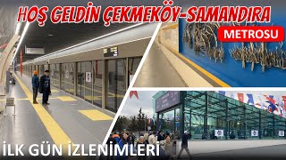 M5 ÇekmeköySamandıra Metrosu Açıldı  İlk Gün İzlenimleri [upl. by Nnylireg367]