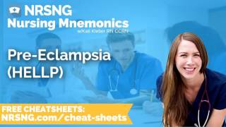 Pre Eclampsia HELLP Nursing Mnemonics Nursing School Study Tips [upl. by Naryt336]