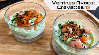 VERRINE AVOCAT CREVETTE 🍤🥑 [upl. by Annahsirhc177]