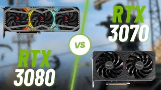 RTX 3080 vs RTX 3070  Batalhas de GPU [upl. by Jemmie]