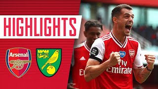 HIGHLIGHTS  Arsenal 40 Norwich  Premier League  July 1 2020 [upl. by Melessa504]