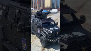 124 Alloy Sabertooth Tiger Armored Car Truck Model Diecasts Metal Toy Police Vehicle [upl. by Auhel]