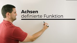 Achsen abschnittsweise definierte Funktion Beispielgraph Koordinatensystem  Mathe by Daniel Jung [upl. by Besse]