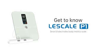 Lescale P1  Professional body scale specially designed for measuring body composition [upl. by Elatnahc]