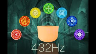 All 7 Chakras Crystal Singing Bowls 30 Min Deep Opening amp Balancing Meditation Music  432Hz based [upl. by Bumgardner]