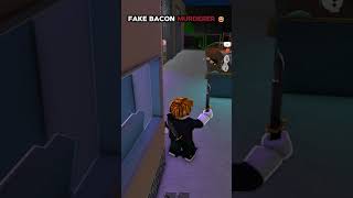 FAKE BACON MURDERER TROLLING IN MM2 😂 roblox mm2 [upl. by Sherilyn806]