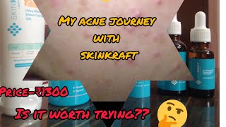 🧐Best skin care products Really❔❓My acne journey 😨Honest Skinkraft review 🤘 Pooja Kashyap।। [upl. by Sudaorb62]