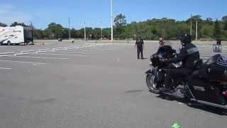 Motorcycle Training Class Figure 8 on a Harley or Heavyweight Cruiser [upl. by Jair245]