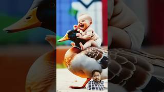 Cute baby animals 🤣🤣🤣 funny duck animals cute baby youtubeshorts [upl. by Deva]