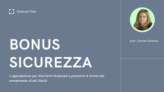 Bonus sicurezza 2024 [upl. by Acsecnarf]