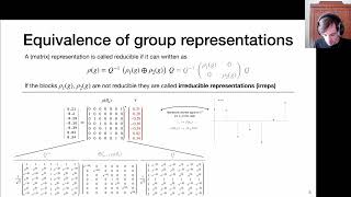 Group Equivariant Deep Learning  Lecture 23 Group Theory Irreducible representations Fourier [upl. by Ahouh]