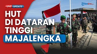 Ratusan Prajurit Ikuti Upacara HUT ke78 TNI di Dataran Tinggi Terasering PanyaweuyanMajalengka [upl. by Vanzant]