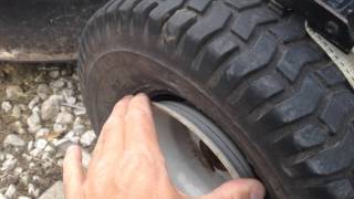 Putting the Riding Mower Tire back on its Rim [upl. by Flora]