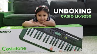 UNBOXING CASIOTONE LKS250  61 KEY PORTABLE KEYBOARD [upl. by Nefen]