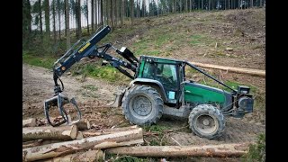 🌲Valtra Forest • Valtra 8050 amp Mesera • TraktorAction • ForestTraktor • LoggingExtreme • Part2 🌲 [upl. by Evered988]