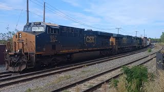 CSAO WPCA07 Southbound Through CP Hatch With CSX 9577284302 [upl. by Woodsum]