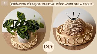 DIY DECO RECUP ♻️  CREATION DUN PLATEAU DECORATIF EN BOIS [upl. by Navek848]