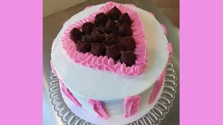 Ruffle amp Truffle Heart Cake YOU can Make with Jill [upl. by Anatola329]