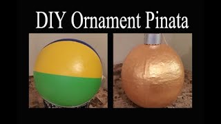 Ornament Pinata  DIY Ornament Pinata  Ball Pinata  How to make a pinata  Holiday Pinata [upl. by Haisa]