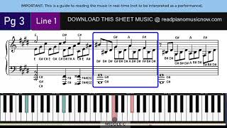 How to Play Moonlight Sonata  Sheet Music with Letters and Notes Together [upl. by Aliek]