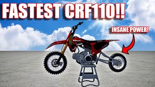 RIDING THE FASTEST CRF110 THAT YOU WILL EVER SEE INSANE POWER [upl. by Subir]