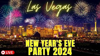 NEW YEAR’S EVE 2024 LIVE LAS VEGAS COUNTDOWN 🥳🎆🎉 [upl. by Sperling]