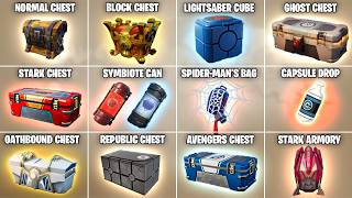 Evolution of All Loot Containers amp Chests in Fortnite Chapter 1 Season 1  Chapter 5 Season 4 [upl. by Gronseth812]