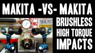 Makita  VS  Makita  XWT07  XWT08  Brushless High Torque Impact Wrenches [upl. by Saudra811]