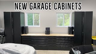 Installing GARAGE CABINETS Husky 18 Gauge HD [upl. by Ordnassela999]