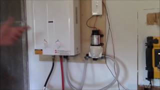 Off Grid Hot Water On Demand  Our Set Up [upl. by Sivrad118]