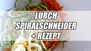 Zucchini Spaghetti Rezept  Gemüse Nudeln  Lurch Spiralschneider  FITNESSIDDE [upl. by Belita]