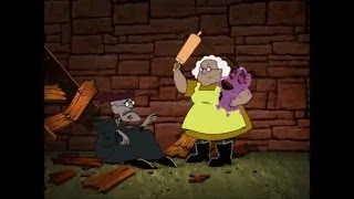 Courage The Cowardly Dog Muriel Hitting Eustace Moments  The Nostalgia Guy [upl. by Rma]