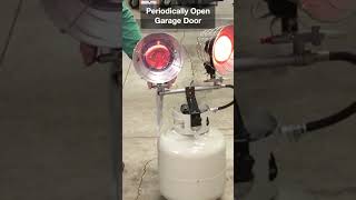 Cheap Heated Garage with Dual Propane Heater shorts [upl. by Lynus974]